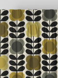 Orla Kiely Spot Flower curtains yellow grey made to measure, UK version