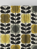Orla Kiely Spot Flower curtains yellow grey made to measure, UK version