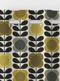 Orla Kiely Spot Flower curtains yellow grey made to measure, UK version