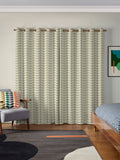 Orla Kiely Solid Stem curtains in pebble and cream - British product