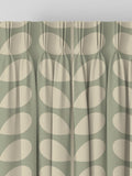 Orla Kiely Solid Stem curtains in pebble and cream - British product