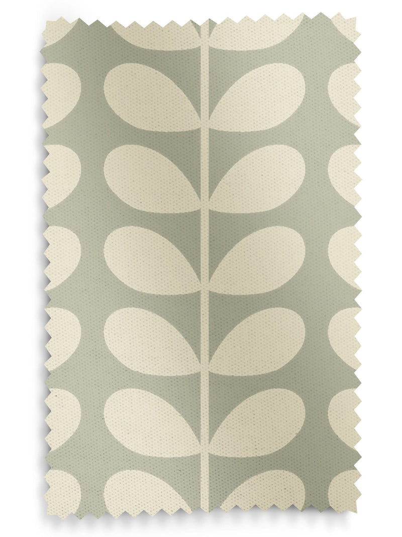 Orla Kiely Solid Stem curtains in pebble and cream - British product