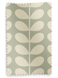 Orla Kiely Solid Stem curtains in pebble and cream - British product
