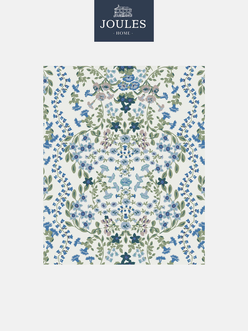 Joules creme Gitter Kleines Blumenmuster Tapetenmuster, importiert aus dem Vereinigten Königreich