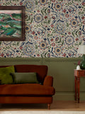Joules festival flowers antique wallpaper sample - British product