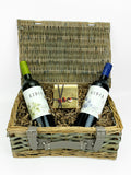 Le Bon Vin wine hamper with truffles 2x750ml 100g, UK version