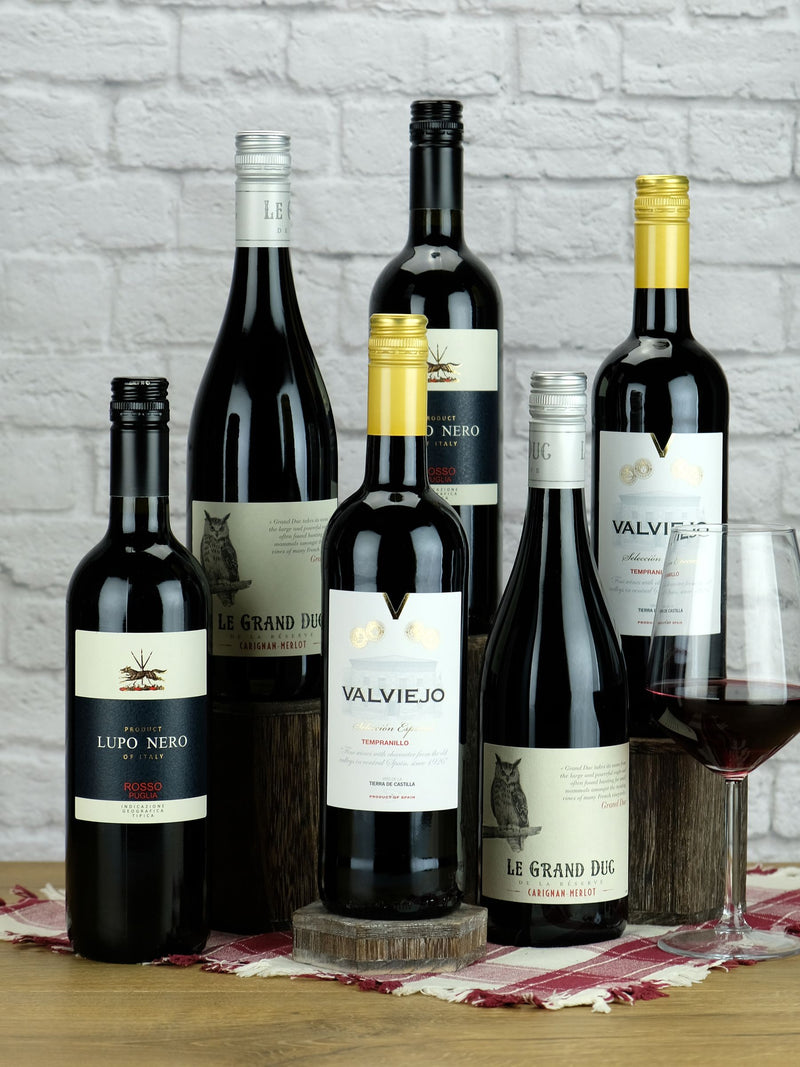 Le Bon Vin mixed red wine case 6x750ml, UK version