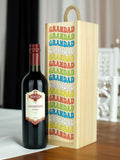 Le Bon Vin Sangiovese red wine wooden boxed gift 750ml bottle, UK version