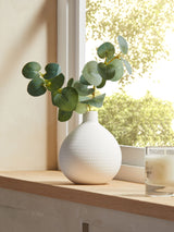 Next Green Artificial Eucalyptus in White Vase 25cm- Buy online at McGrocer