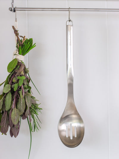 Next KitchenAid Premium Stainless Steel Slotted Spoon Kitchen Utensil- Buy online at McGrocer