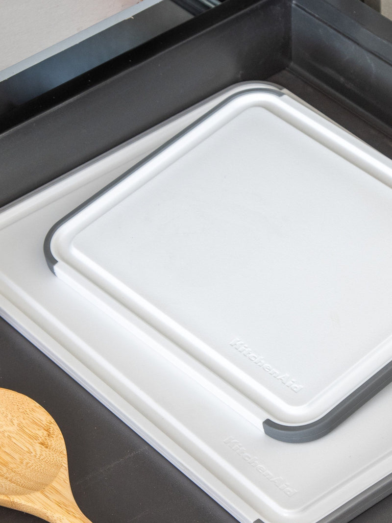 KitchenAid white nonslip chopping board set of 2, UK version