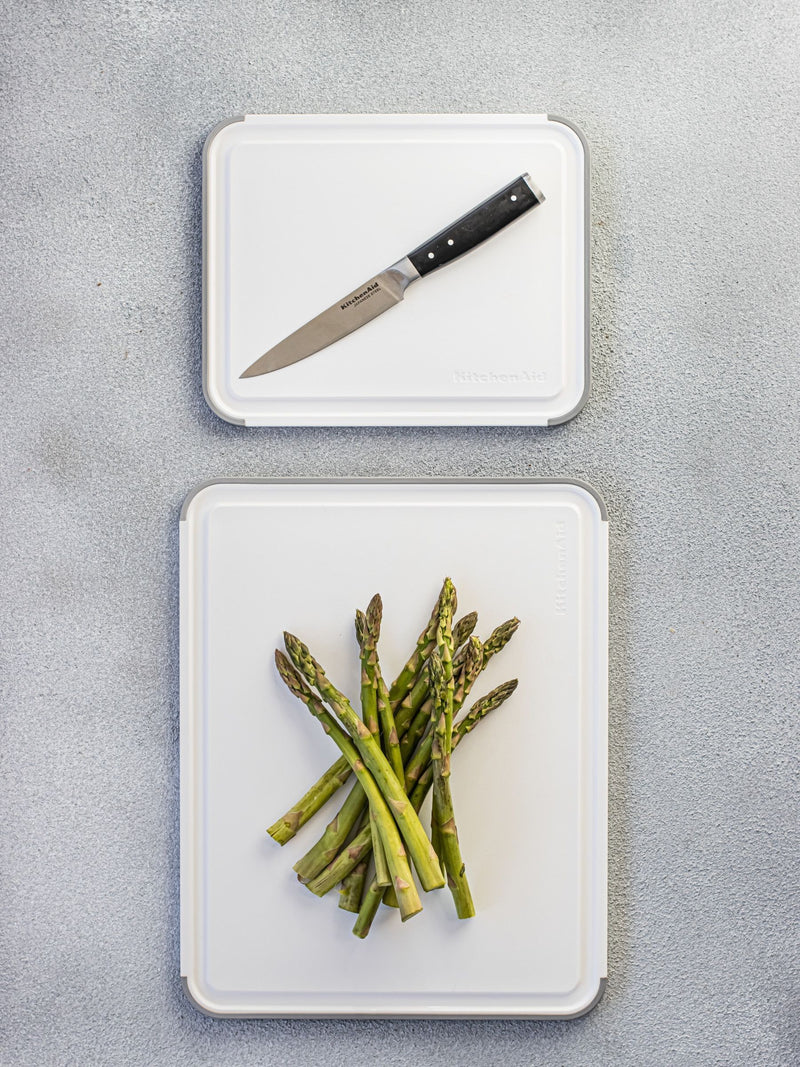 KitchenAid white nonslip chopping board set of 2, UK version