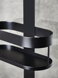 Black shower caddy with wiper 60x25x16cm - British product