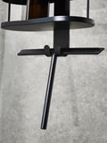 Black shower caddy with wiper 60x25x16cm - British product