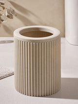 Next Natural Resin Ribbed Bathroom Bin 24cm- Buy online at McGrocer