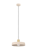 Eglo pendant ceiling light cream and brass angular 110cm, imported from the UK