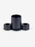 Moderna black electric toothbrush holder and tumbler - British product