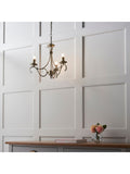 Gallery Home antique brass Banff 3 bulb pendant light, UK version