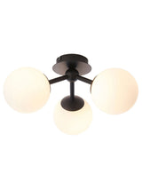 Next Gallery Home Black Kent 3 Bulb Bathroom Ceiling Light- Buy online at McGrocer