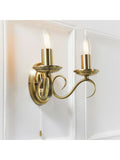 Gallery Home Banff wall light antique brass, UK version