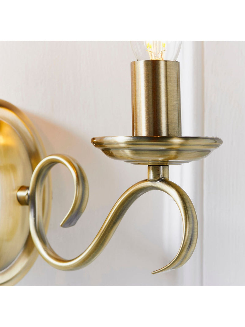 Gallery Home Banff wall light antique brass, UK version