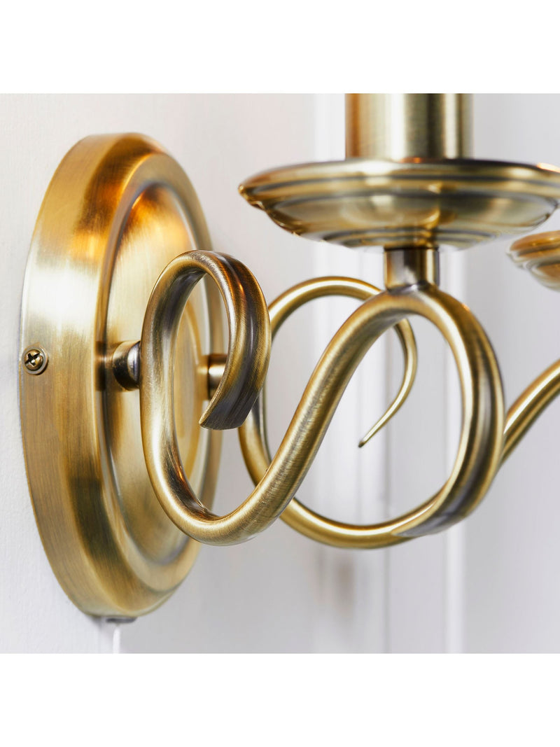 Gallery Home Banff wall light antique brass, UK version