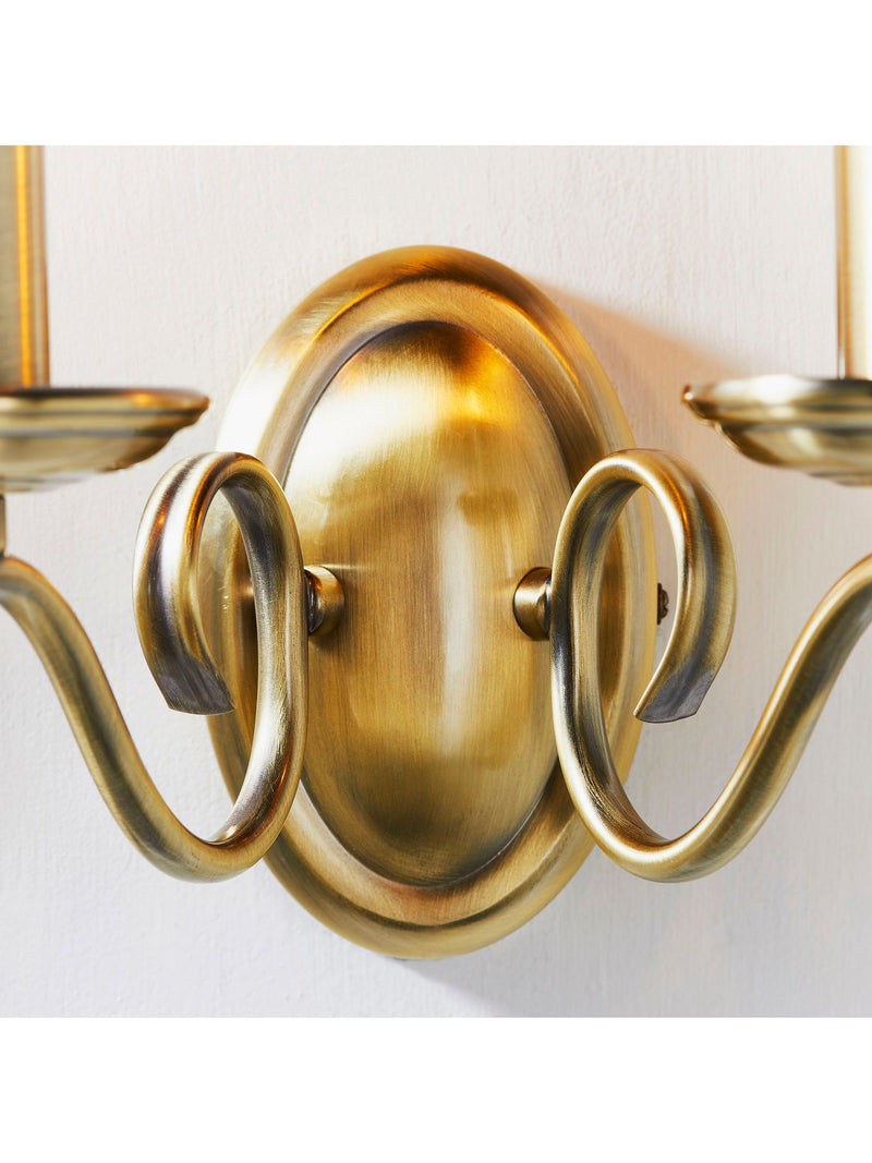 Gallery Home Banff wall light antique brass, UK version