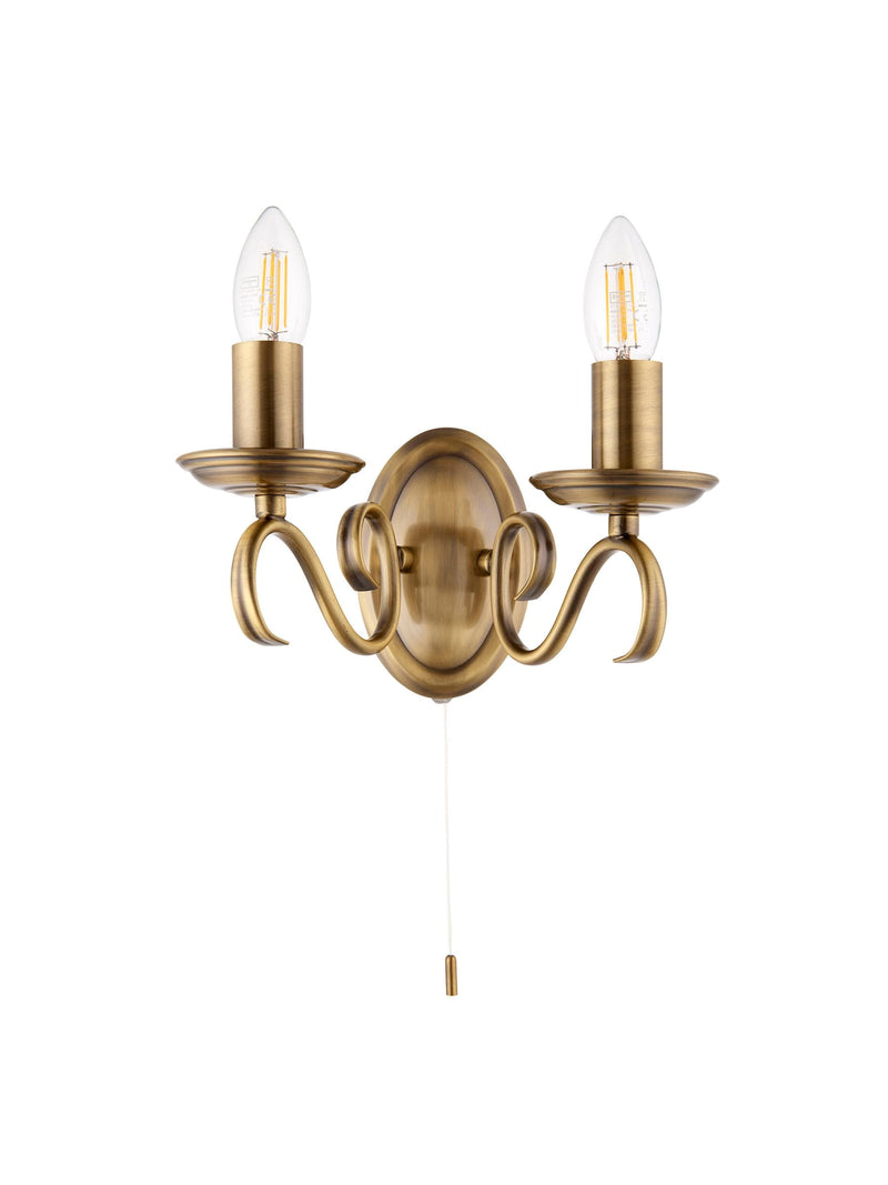 Gallery Home Banff wall light antique brass, UK version