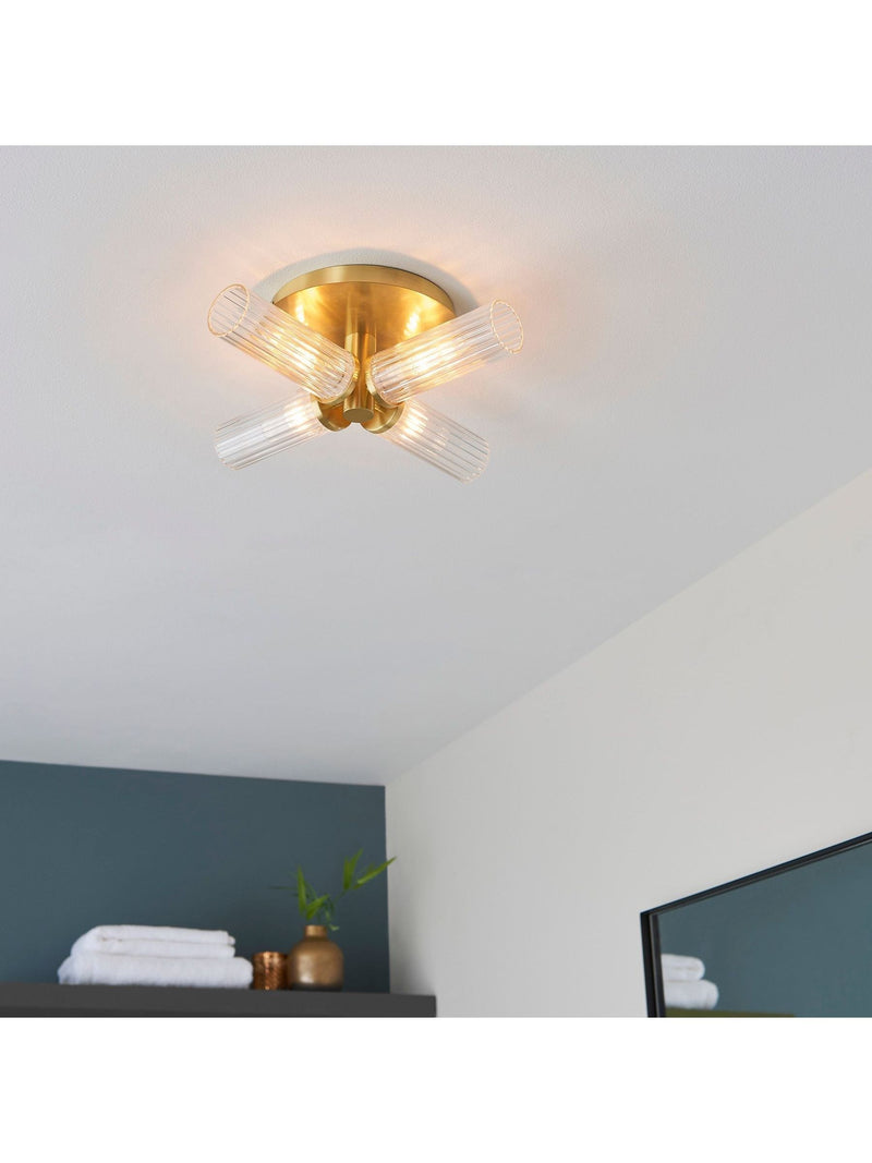 Gallery Home Orillia Messing Badezimmer-Deckenleuchte 35 cm, UK-Version