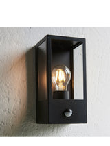Next Gallery Home Black Javier PIR 1 Bulb Outdoor Wall Light- Buy online at McGrocer