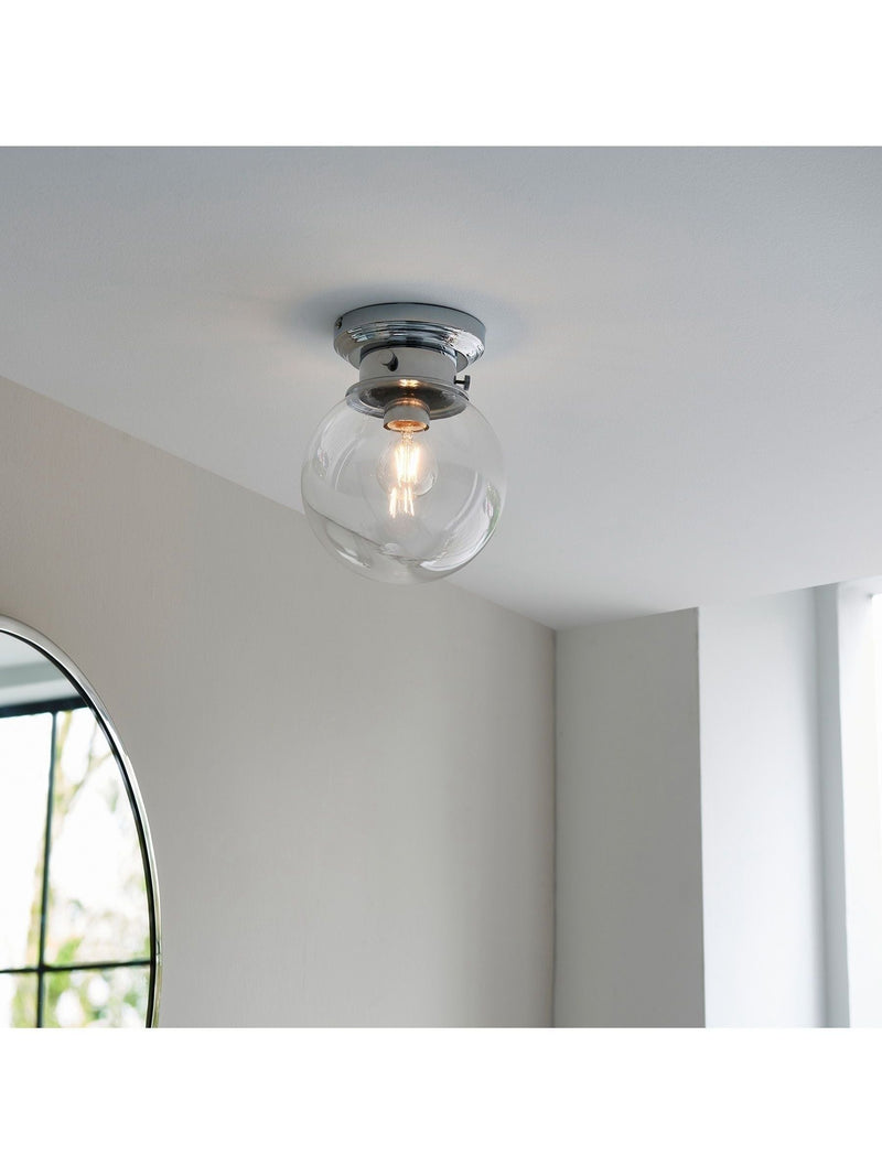Gallery Home Coutrney chrome bathroom ceiling light - British product