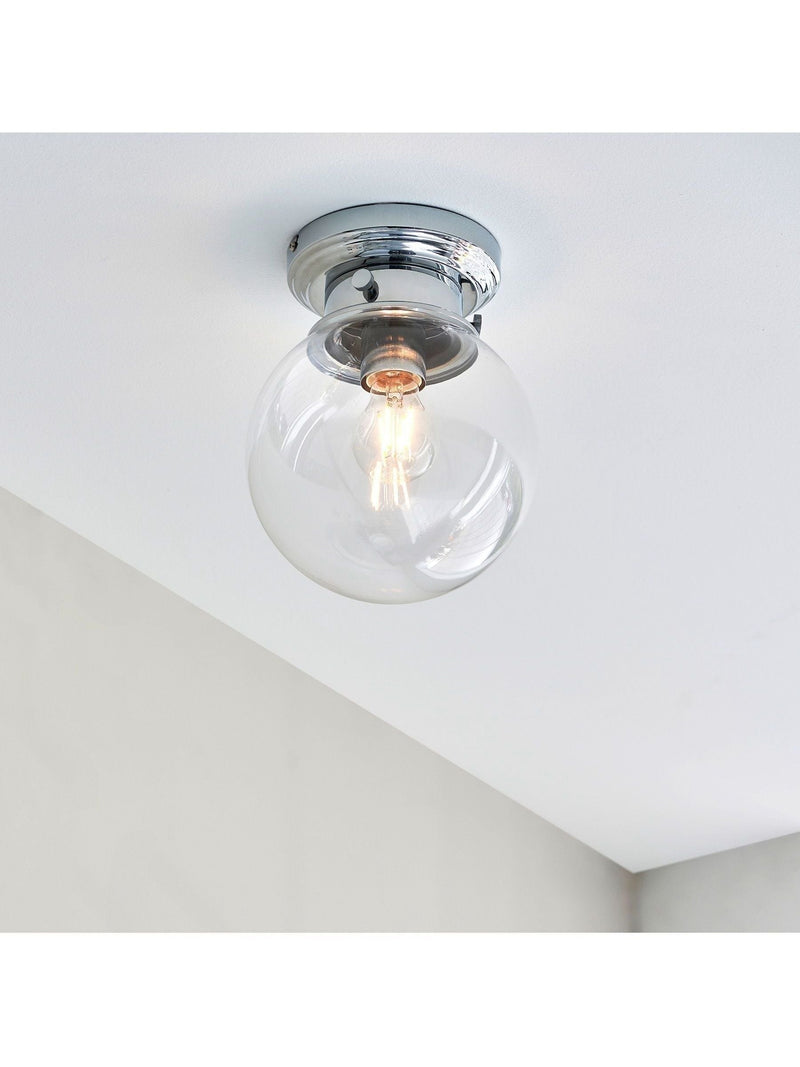 Gallery Home Coutrney chrome bathroom ceiling light - British product
