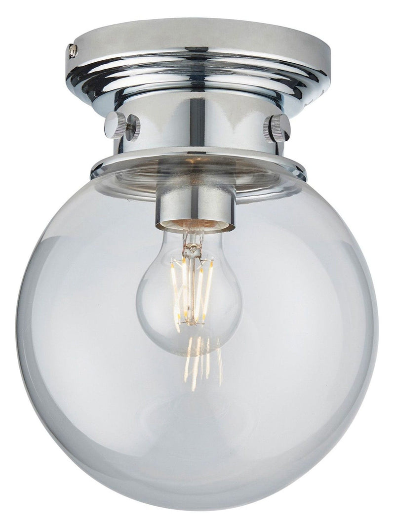 Gallery Home Coutrney chrome bathroom ceiling light - British product