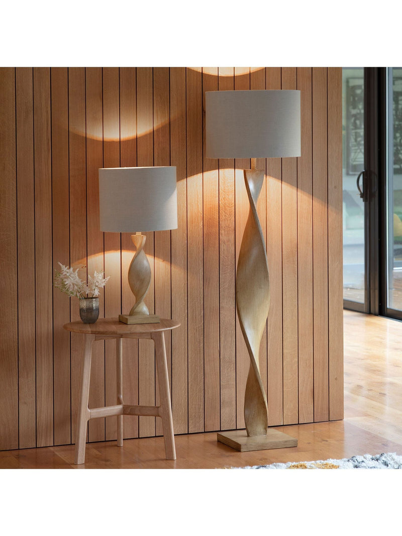 Gallery Home Brooks wooden floor lamp (British brand)