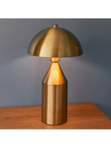Next Gallery Home Antique Brass Barrie 1 Bulb Table Lamp- Buy online at McGrocer