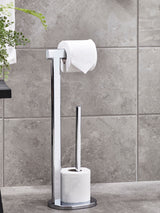 Next Oslo Chrome Freestanding Toilet Roll Holder- Buy online at McGrocer
