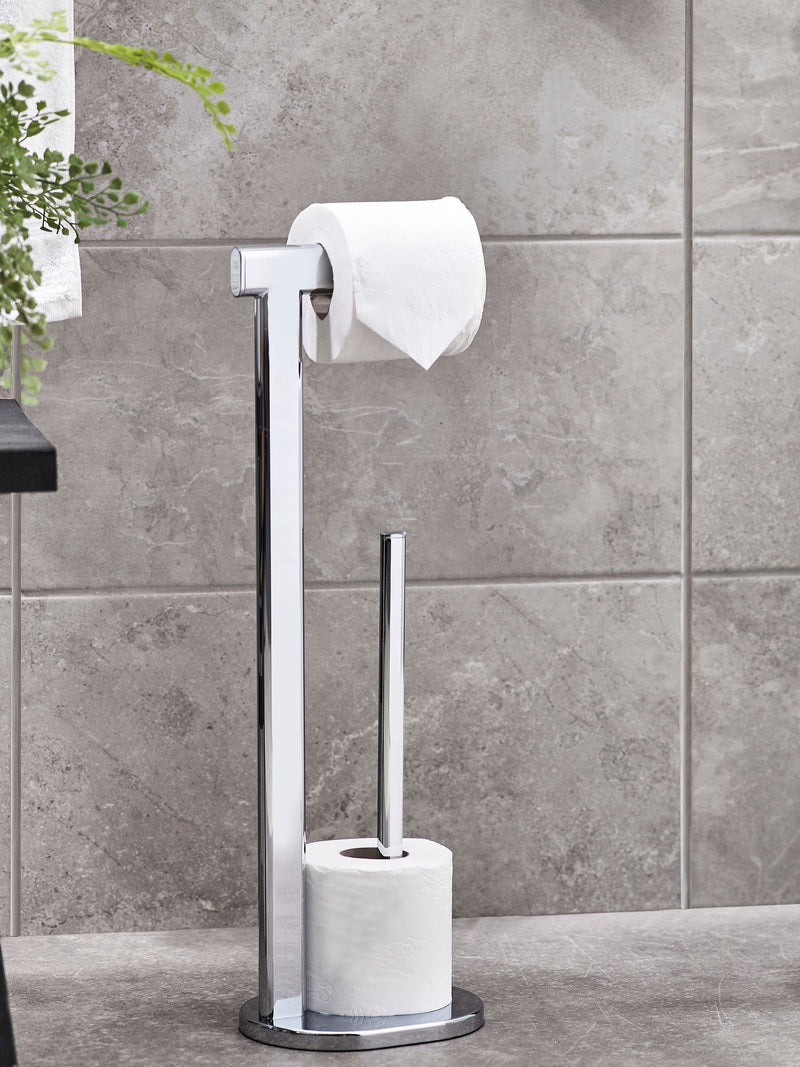 Oslo chrome toilet roll holder - British product