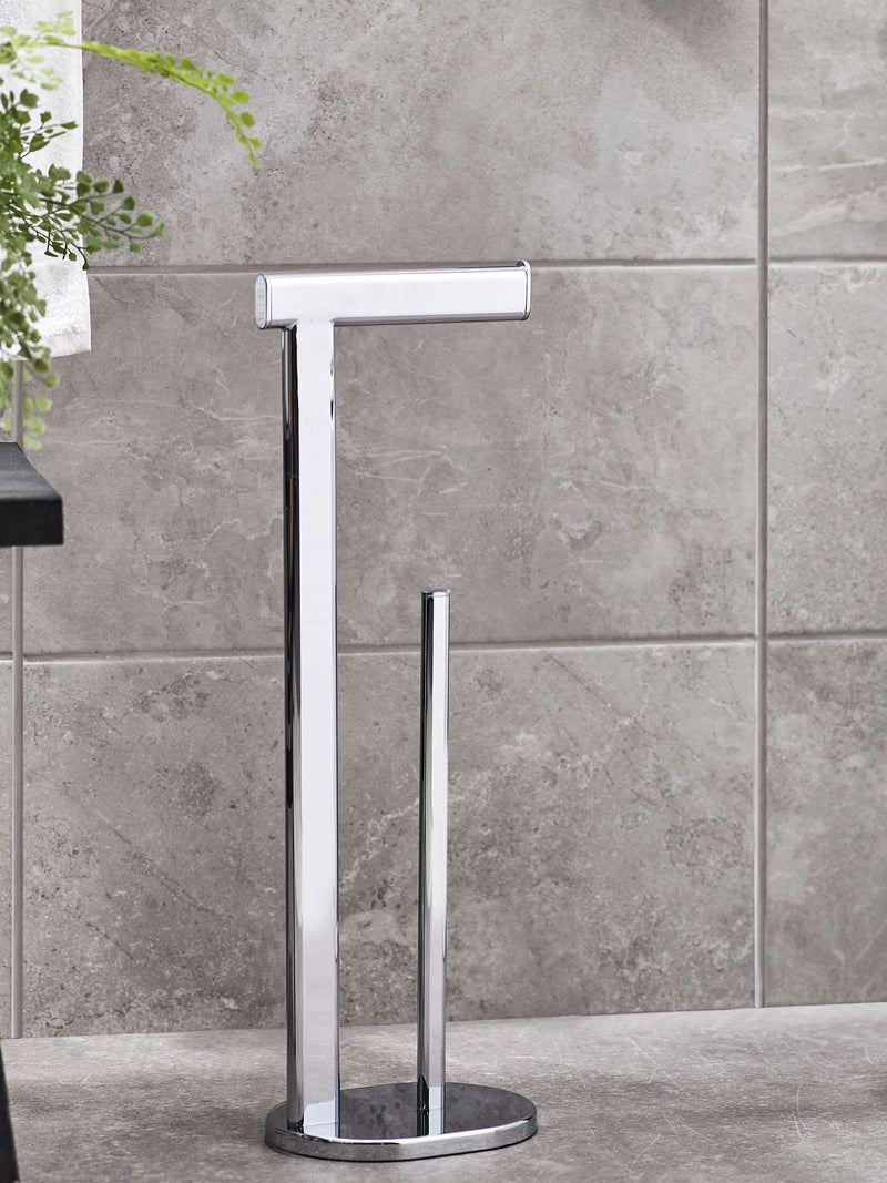 Oslo chrome toilet roll holder - British product