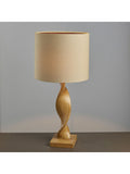 Gallery Home Brooks wooden table lamp with linen shade, UK version