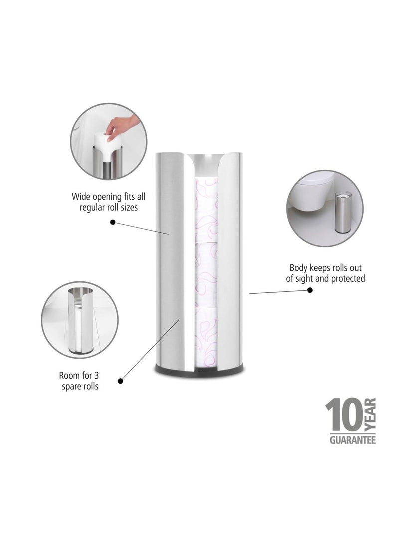 Brabantia ReNew toilet roll dispenser silver, imported from the UK