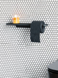 Brabantia grey toilet roll holder with shelf - British product
