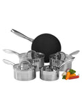 Salter Timeless 5 piece stainless steel pan set (British brand)