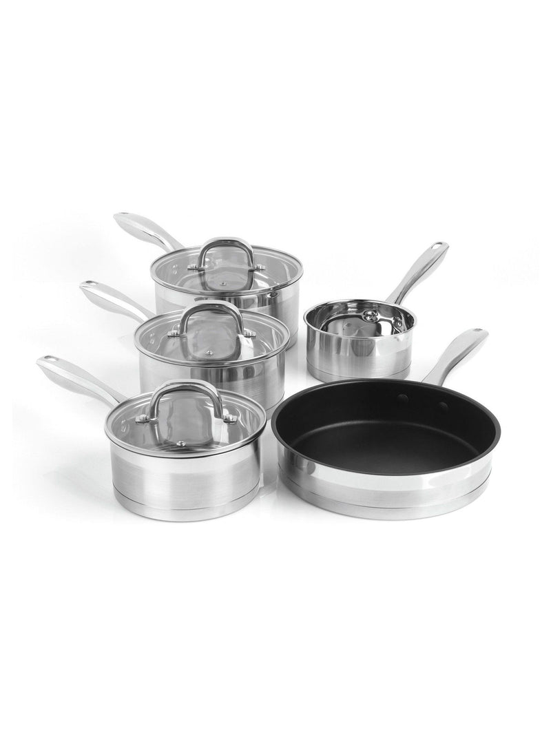 Salter Timeless 5 piece stainless steel pan set (British brand)