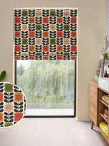 Next Orla Kiely Spot Flower Tomato/Pink 100% Cotton Roman Blind- Buy online at McGrocer