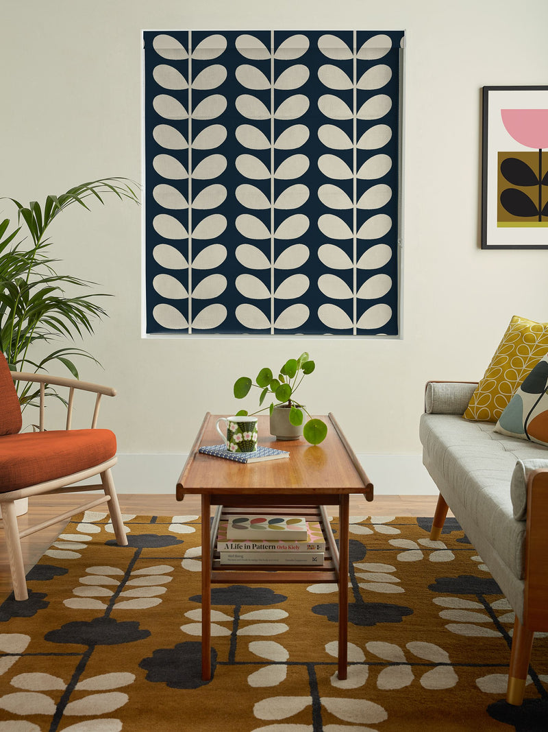 Orla Kiely Jumbo Solid Stem Roman blinds made to measure, UK version