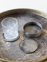 Next Libra Antique Gold Vienna Atlas Glass Coasters Set of 4- Buy online at McGrocer