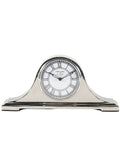 Libra Silver Retro Carriage Mantel Clock