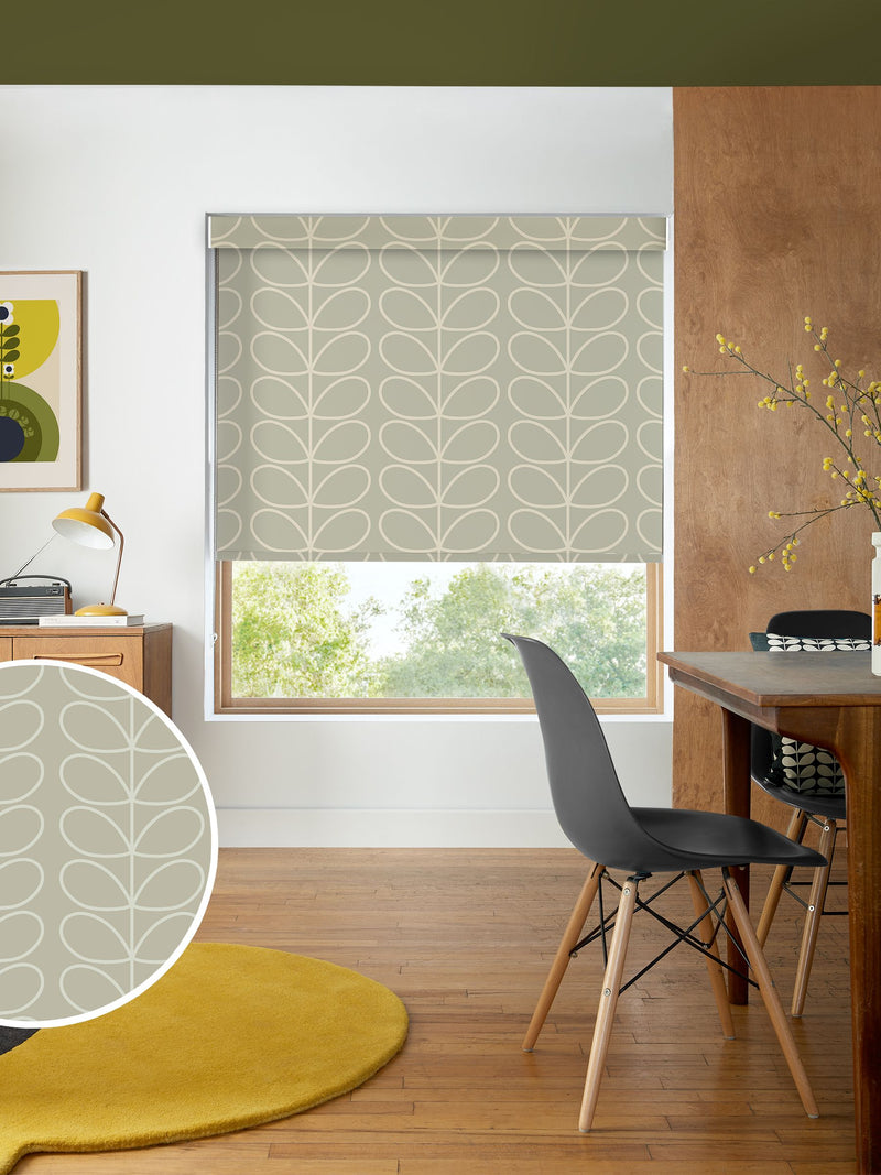 Orla Kiely jumbo linear stem pebble roller blind, UK version