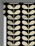 Orla Kiely black solid stem roller blind (British brand)