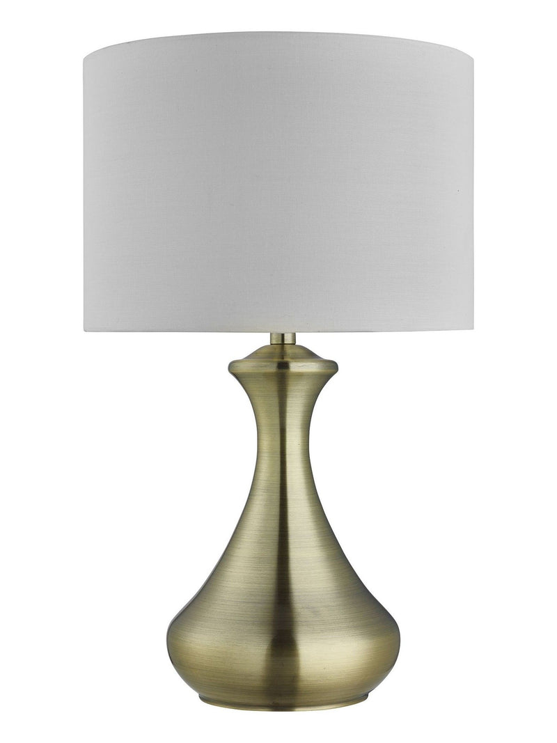 Searchlight antique brass touch table lamp 40cm - British product